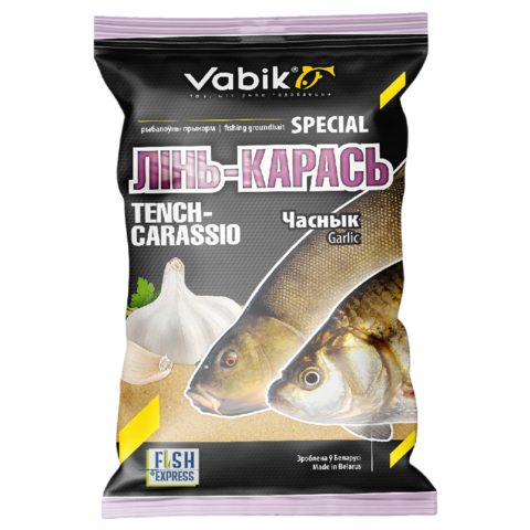 Прикормка Vabik SPECIAL Линь-Карась Чеснок 1кг 10 шт/уп.