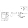 TOTO WASHLET 4732 MH/NC Сиденье 520x390x127мм, с дистанционным управлением, для всех унитазов MH и NC, с автом.открыванием,цвет: белый TCF4732G#NW1