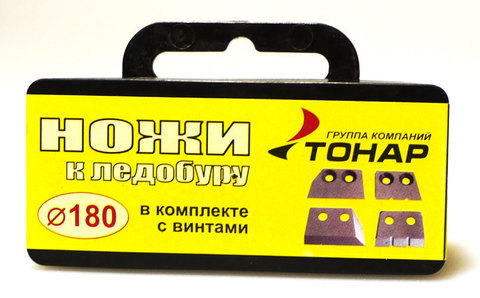 Ножи для ледобура ТОНАР, 180 мм (4шт) 2012 (Фес) (3191)