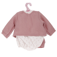 Munecas Antonio Juan Одежда для кукол и пупсов 40 - 45 см, жакет, боди-комбинезон принт звезды, шапка (91042-25)