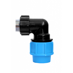 Отвод комбинированный полипропиленовый Джилекс ПРО, с наружной резьбой, 32 x 1" П