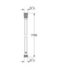 Grohe 27506001 VitalioFlex Silver Душевой шланг 1750 мм, TwistStop, AntiFold защита от залома, max давление до 5 бар, хром