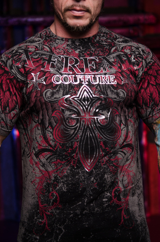 Xtreme Couture | Футболка мужская BOLD CIPHER X1909I от Affliction принт спереди