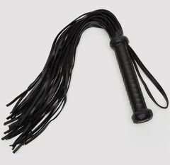 Черный кожаный флоггер Bound to You Faux Leather Flogger - 63,5 см. - 