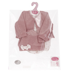 Munecas Antonio Juan Одежда для кукол и пупсов 40 - 45 см, жакет, боди-комбинезон принт звезды, шапка (91042-25)