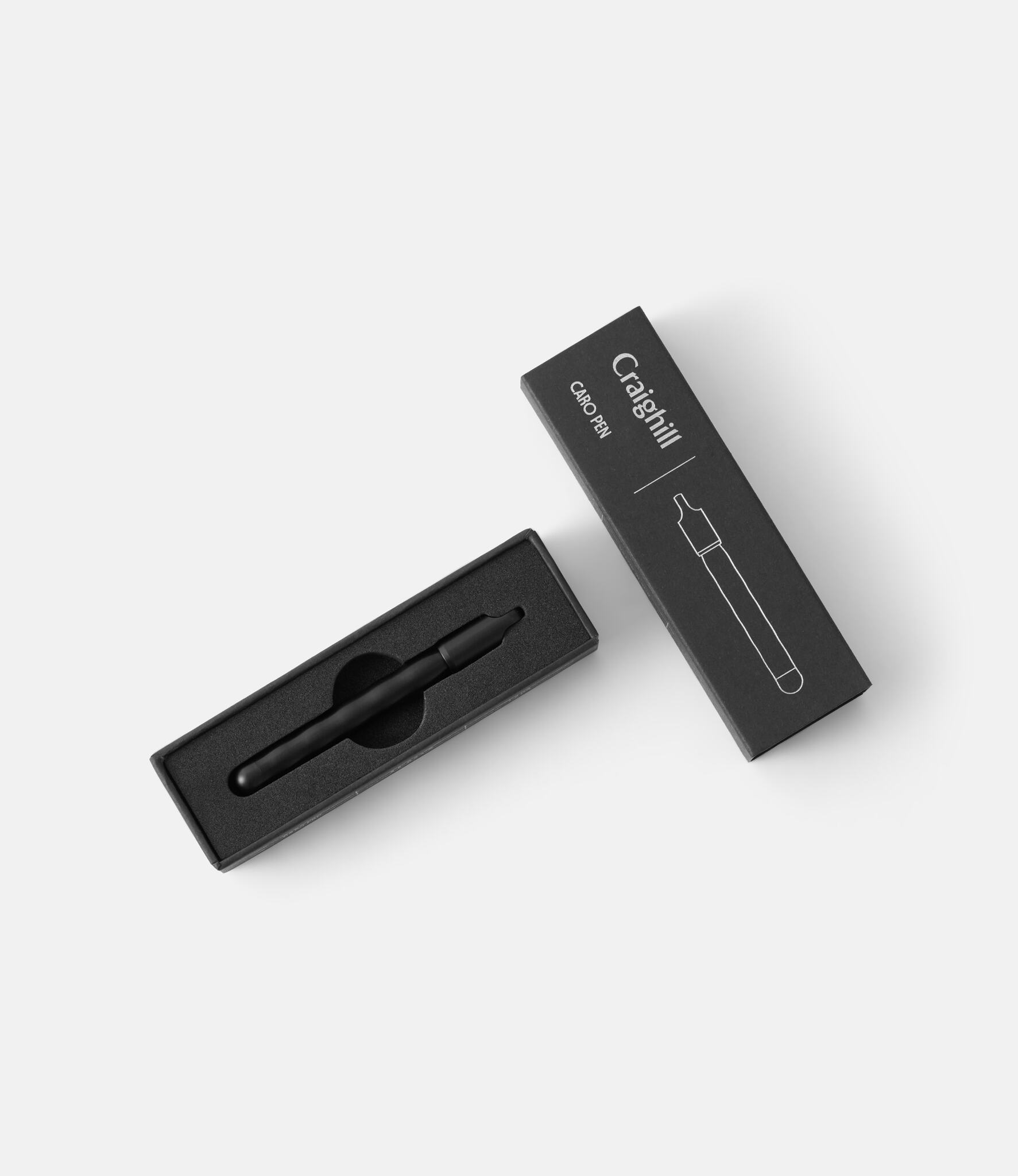 Craighill Caro Pen Vapor Black — мини-ручка из стали
