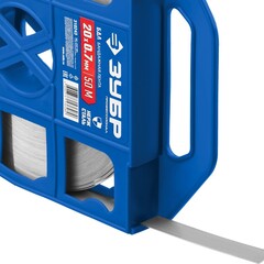 ЗУБР БДЛ, 20 x 0.7 мм, 50 м, бандажная лента нержавеющая, Профессионал (310243)