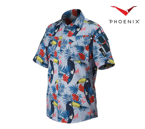 Рубашка Hawaii Феникс Phoenix цвет Parrot