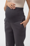 Утепленные спортивные брюки для беременных 15229 темно-серый