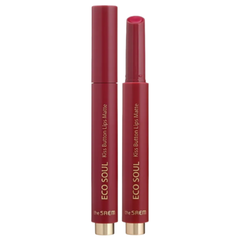 The SAEM Eco Soul Kiss Button Lips Matte Помада для губ матовая