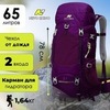 Картинка рюкзак туристический Nevo Rhino Advance 60+5 Purple - 1