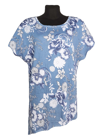 D17019-4 футболка женская, синяя