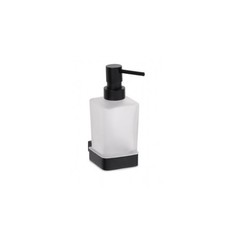 Настенный дозатор для жидкого мыла (стекло) Bemeta Nero 135009040 фото