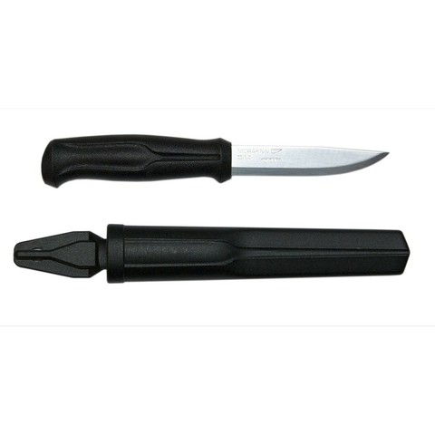 Нож Morakniv 510 стальной разделочный, лезвие: 95 mm, прямая заточка, черный (11732)