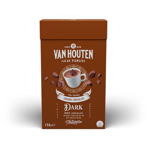 Шоколадный напиток Van Houten Ground Dark 150 г