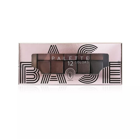 TF Палетка теней для макияжа BASE PALETTE тон 01 Розово-бежевый 12цветов