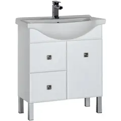 Aquanet 181499 Компл.2 - Тумба Стайл 75 цв.белый New ящики (181499) фото