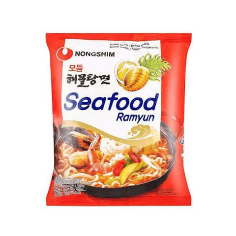 Лапша НОНГШИМ "Seafood Ramyun" брикет 125 г