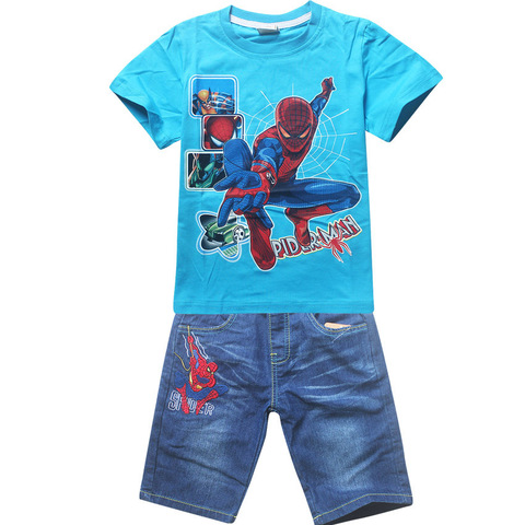 Человек паук комплект детский футболка и шорты