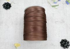 Косая бейка атласная, ш. 1,5 см, коричневый