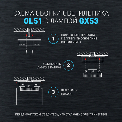 Накладной светильник Эра OL51 GX53 WH