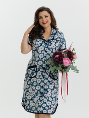 4572 Халат на пуговицах