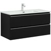 Aquanet 337951 Тумба Вега 2.0 100 2 ящ. цв.черный (337951)