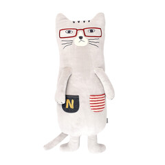 Плюшевая подушка NEKOMARUKE большая, 22-5722, KUSUGURU