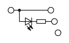 DIKD 1,5-LA 24GN/O-M-Клеммный модуль для подключения датчиков и исполнительных элементов