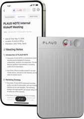 Цифровой диктофон Plaud Note с поддержкой ChatGPT, Серебристый | Silver