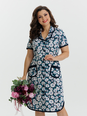 4572 Халат на пуговицах