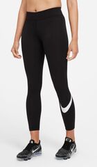 Леггинсы Nike Sportswear Essential Mid-Rise Swoosh Leggings - black/white