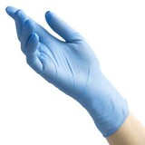 Перчатки голубые нитриловые Benovy Nitrile Chlorinated BS, размер S, 100 пар/уп