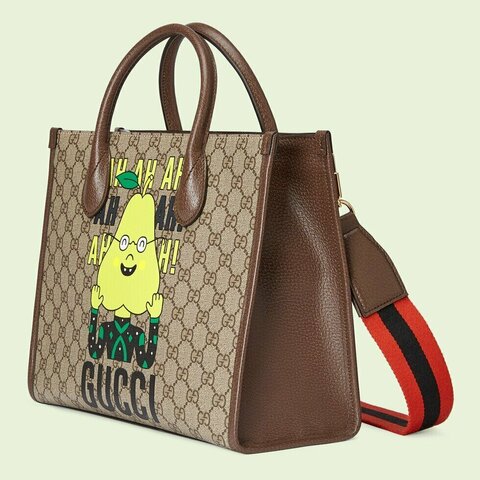 Маленькая сумка Gucci с принтом груши