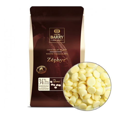 Белый шоколад Cacao Barry Zephyr 34%, 1кг
