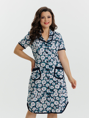 4572 Халат на пуговицах