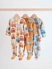 Комбинезон / Cлип для малышей Next N26-376, 3 шт., Бежевый, Оранжевый, Голубой