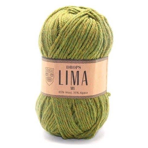 Пряжа Drops Lima 0705 оливковый меланж