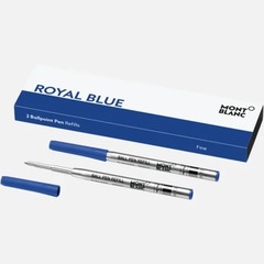 Стержни для шариковой ручки (F), цвет Royal Blue