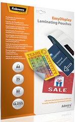 Пленка Fellowes EasyDisplay с клеевым слоем, А4, 80 мкм, 25 шт. Fellowes Admire FS-56017)