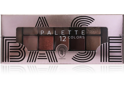 TF Палетка теней для макияжа BASE PALETTE тон 03 Красно-коричневый 12цветов