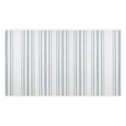 Полотенце пляжное 100х180 L'appartement Otto White/aqua белый/бирюзовый