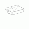 Geberit VariForm Раковина полувстраиваемая в столешницу квадратной формы, 55х45 см, с отв. под смеситель, с отв. перелива