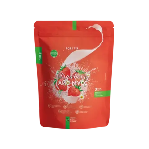 Протеиновый коктейль Клубничный Айс-мусс 300 г (дой пак)