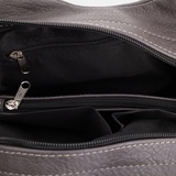 Сумка Саломея 656 мульти итальянский серо-черный