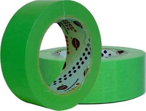 EUROCEL Маскирующая термостойкая лента 50мм * 40м ЗЕЛЕНАЯ