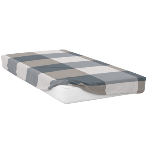 Простыня на резинке 200*90*25 SQUARE, 100% хлопок