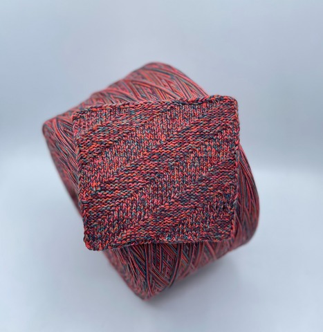 Авторская смотка (пр.Италия) 257м/100гр, Шерсть/Полиамид/Вискоза/Кашемир/Остальные волокна/Хлопок, цвет-Жар-птица , арт.36486