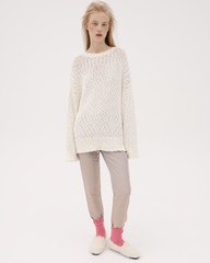 Носки в рубчик из шерсти ангоры Розовое мыло