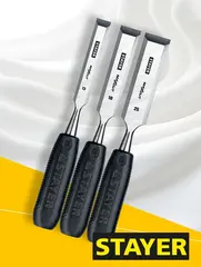 STAYER Max-Cut, 3 предм., набор стамесок (1820-H3)